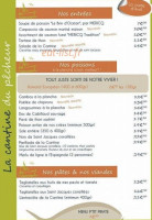 La Cantine Du Pêcheur menu