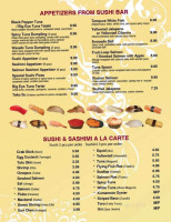 Yume Asian Bistro menu