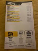 Buffalo Wild Wings menu