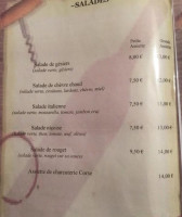 Le Tire Bouchon menu