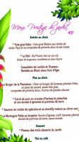 Le Jardin Des Envies menu