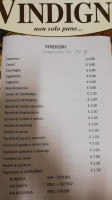 Vindigni menu