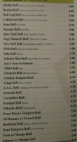 New City Sushi menu