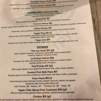 Fillmore Grill menu