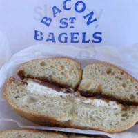 Bacon St. Bagels food