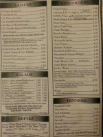 Gubba's menu