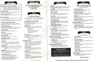 Thirsty Turtle Sports menu