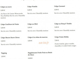 L' Epicerie Moderne menu