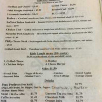 Hickerman's menu