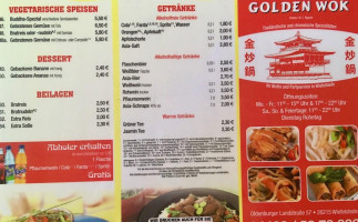 Asia Golden Wok menu