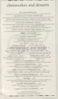 The Cheesecake Factory Bridgewater menu