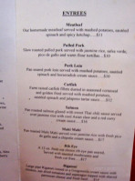 Frank Lola's Neighborhood Restaurant Bar menu