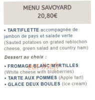 Beau Soleil menu