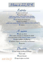 Pub le mistral menu