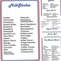 Dairy Queen menu