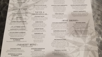 Latitude Food Drink menu