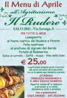 Agriturismo Il Rudere menu