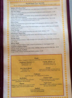 Tree House menu