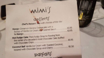 Mimi's menu