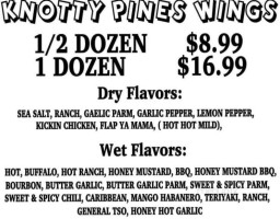 Knotty Pines menu