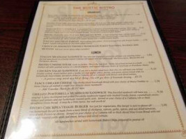 The Rustic Bistro menu