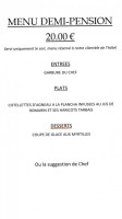 La Bergerie menu