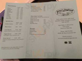 Jerrys Seafood Dairy Freeze menu