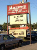 Madison's Prime Rib Buffet outside