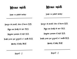 Resto Cote Cour menu