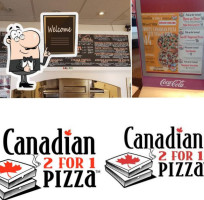 Canadian 2 for 1 Pizza food