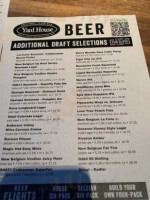 Yard House menu