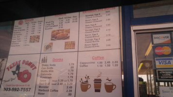 Texas Donuts menu