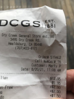 Dry Creek General Store food