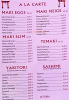 Le Torii menu