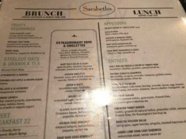 Sarabeth's West menu