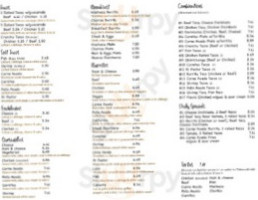 Caliente Mexican Food menu