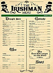 The Irishman Pub menu