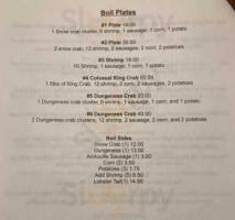 Galveston Seafood Company menu