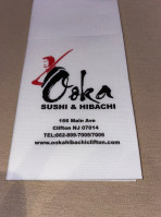 Osaka Sushi menu