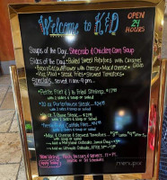 Knight Day Diner menu