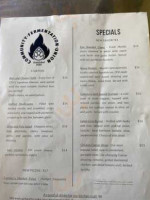 Community Fermentation Union menu