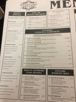 Shalimar menu