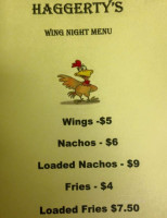 Haggerty's menu