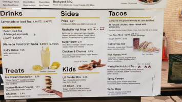 Starbird Chicken menu