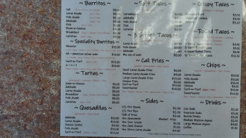 Tacoman menu