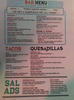 Tin Roof menu