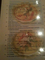 Thai Orchid menu