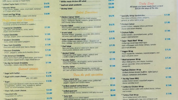 Wonder Bagels menu