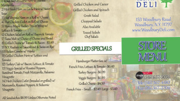 Woodbury Country Deli menu