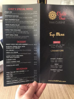 Hot Spice Thai Cuisine menu